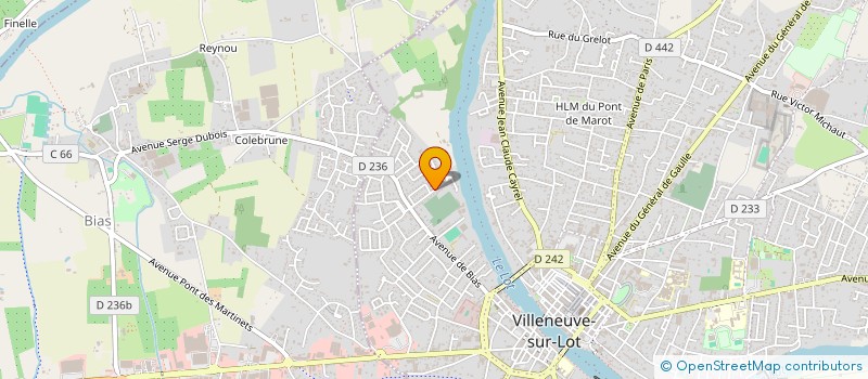 localisation de l'entreprise MONSIEUR BRUNO THOMAS  VILLENEUVE SUR LOT