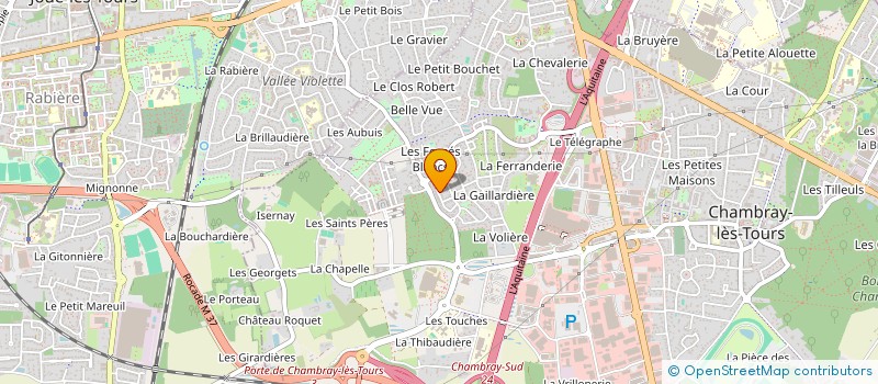 localisation de l'entreprise MONSIEUR BRUNO THOMAS  CHAMBRAY-LES-TOURS