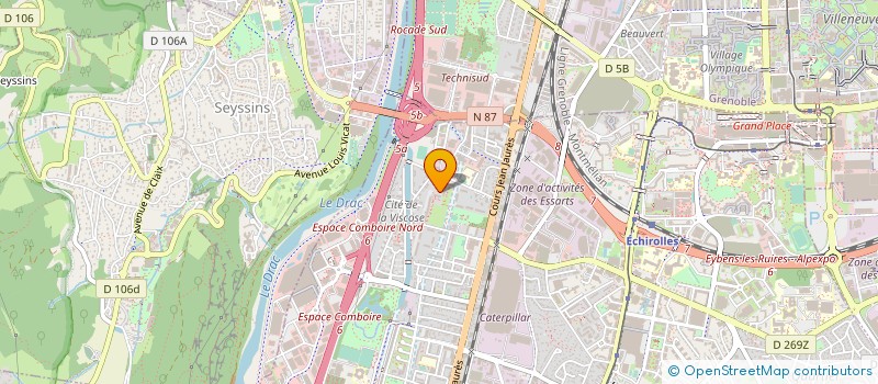 localisation de l'entreprise MONSIEUR BRUNO THOMAS  ECHIROLLES