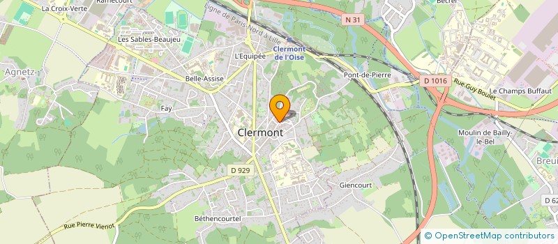 localisation de l'entreprise MONSIEUR BRUNO TISSOT à CLERMONT