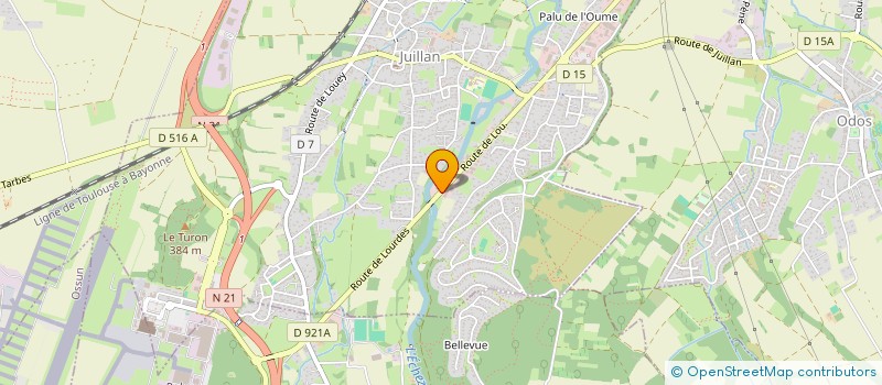 localisation de l'entreprise MONSIEUR BRUNO TOUAT  JUILLAN