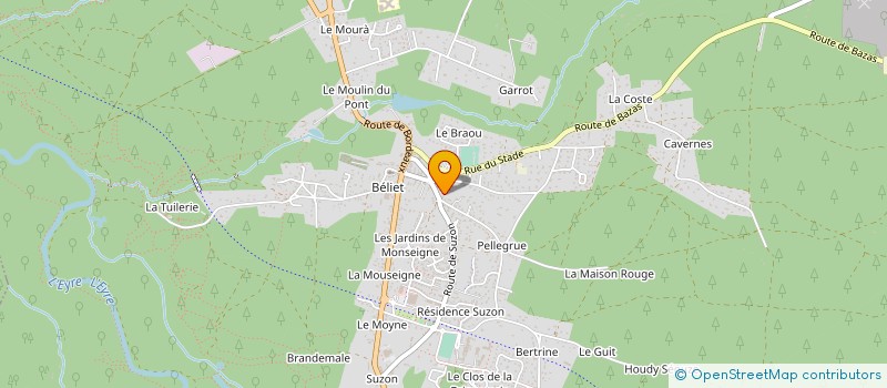 localisation de l'entreprise MONSIEUR BRUNO TOURTEAU à BELIN-BELIET