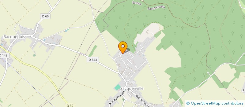 localisation de l'entreprise MONSIEUR BRUNO TOUTAIN  SACQUENVILLE