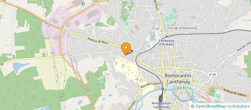 localisation de l'entreprise MONSIEUR BRUNO TREFOUX à ROMORANTIN-LANTHENAY
