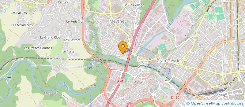 localisation de l'entreprise MONSIEUR BRUNO TREVISIOL à ANNECY