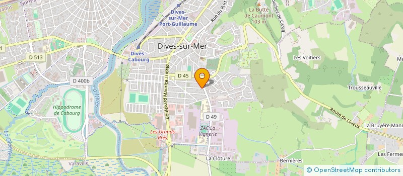 localisation de l'entreprise MONSIEUR BRUNO TRIBOUILLARD  DIVES-SUR-MER