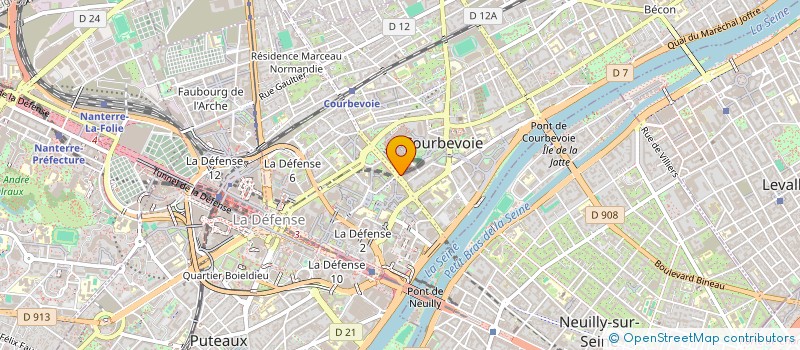 localisation de l'entreprise MONSIEUR BRUNO TRIONFO à COURBEVOIE
