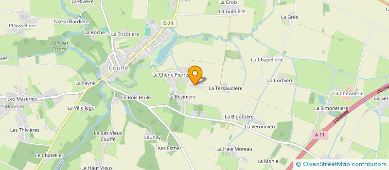 localisation de l'entreprise MONSIEUR BRUNO TROCHU à COUFFE