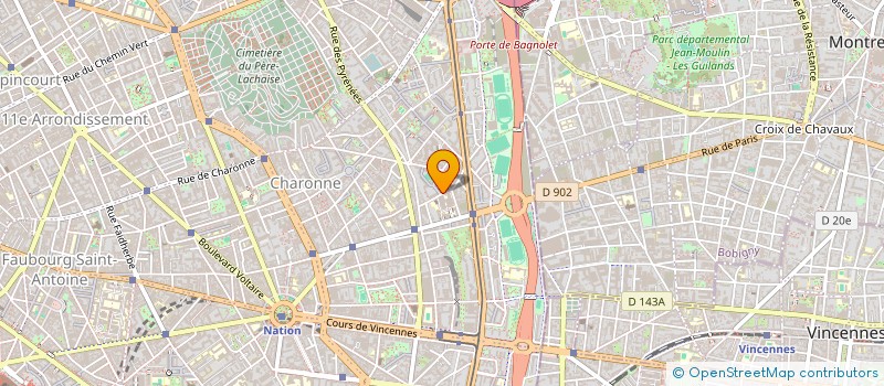 localisation de l'entreprise MONSIEUR BRUNO TROCQUE  PARIS