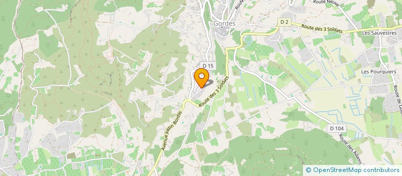 localisation de l'entreprise MONSIEUR BRUNO TROUILLON  GORDES