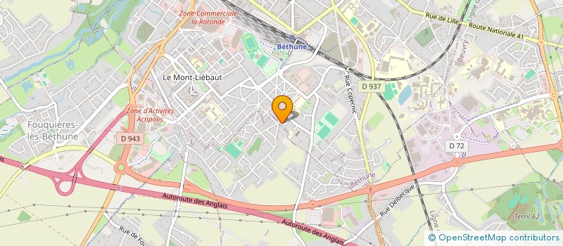 localisation de l'entreprise MONSIEUR BRUNO UBERQUOI à BETHUNE