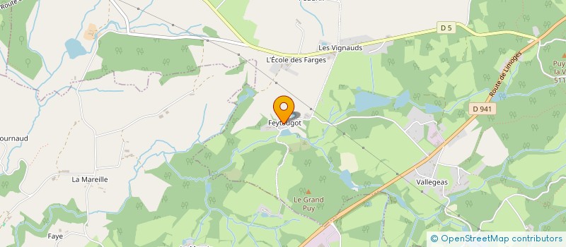 localisation de l'entreprise MONSIEUR BRUNO VAILLANT  SAUVIAT-SUR-VIGE