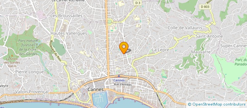 localisation de l'entreprise MONSIEUR BRUNO VANDELLI à CANNES