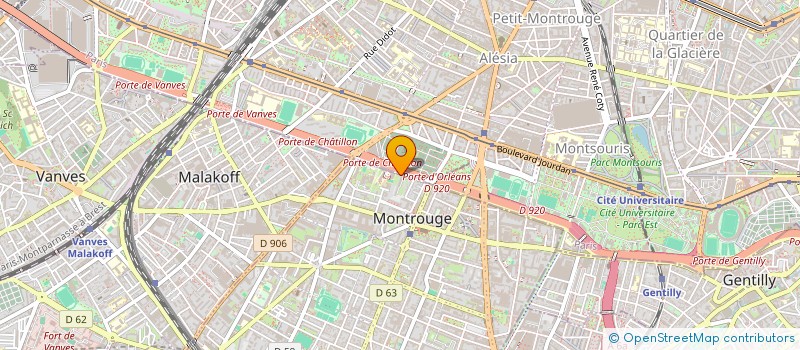 localisation de l'entreprise MONSIEUR BRUNO VANDENBROUCQUE  MONTROUGE