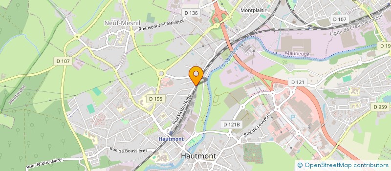 localisation de l'entreprise MONSIEUR BRUNO VANROSSEM à HAUTMONT
