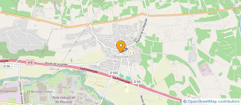 localisation de l'entreprise MONSIEUR BRUNO VAUDRON à ROUSSET