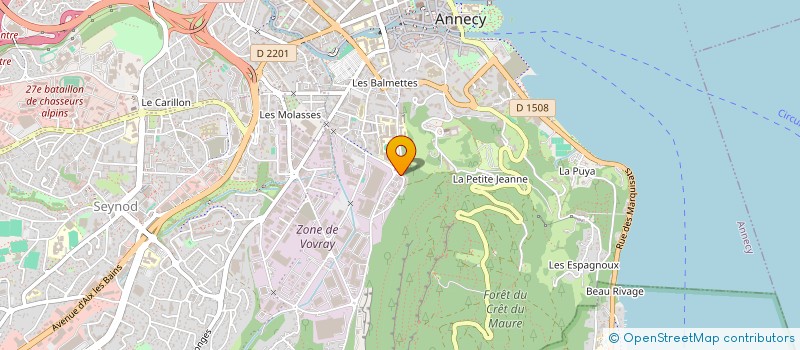 localisation de l'entreprise MONSIEUR BRUNO VERDIERE à ANNECY