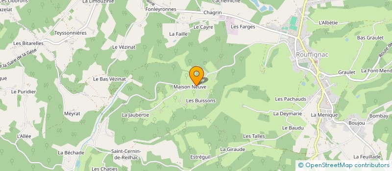 localisation de l'entreprise MONSIEUR BRUNO VERDUGIER  ROUFFIGNAC-SAINT-CERNIN-DE-REILHAC