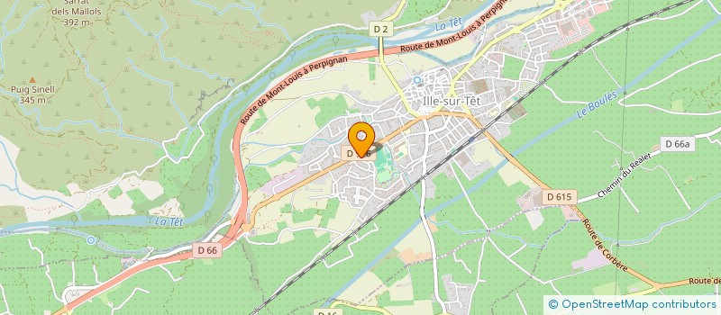 localisation de l'entreprise MONSIEUR BRUNO VERGES  ILLE-SUR-TET