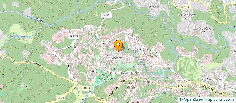 localisation de l'entreprise MONSIEUR BRUNO VERNET BOUR  VALBONNE