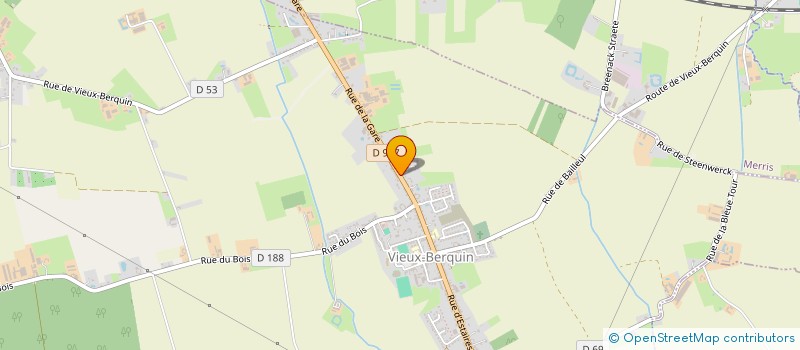 localisation de l'entreprise MONSIEUR BRUNO VERWAERDE  VIEUX-BERQUIN