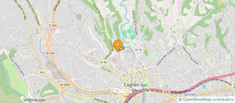 localisation de l'entreprise MONSIEUR BRUNO VETERE à CAGNES-SUR-MER