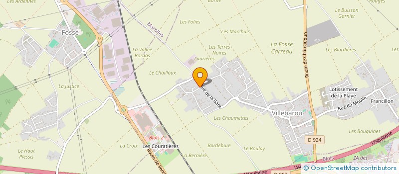 localisation de l'entreprise MONSIEUR BRUNO VIACROZE  VILLEBAROU