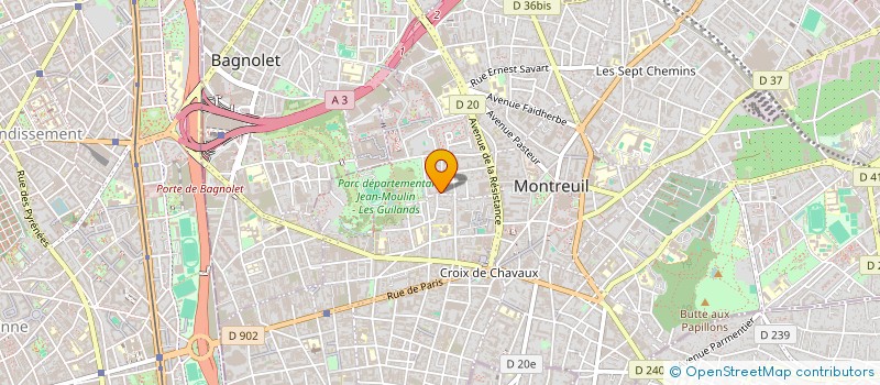 localisation de l'entreprise MONSIEUR BRUNO VIALA à MONTREUIL