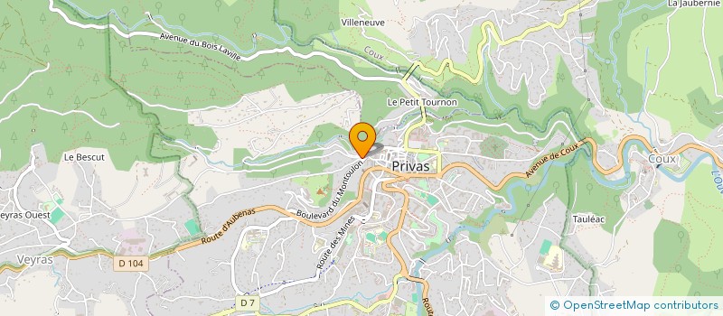 localisation de l'entreprise MONSIEUR BRUNO VIDAL à PRIVAS