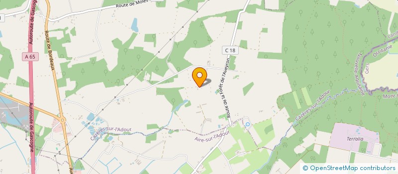 localisation de l'entreprise MONSIEUR BRUNO VIDOTTO  CAZERES-SUR-L'ADOUR