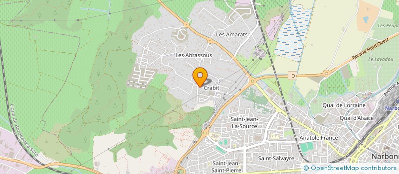 localisation de l'entreprise MONSIEUR BRUNO VIE  NARBONNE