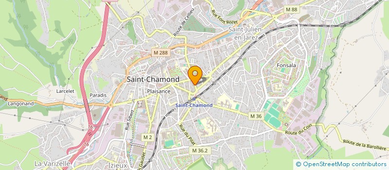 localisation de l'entreprise MONSIEUR BRUNO VIGNERON  SAINT-CHAMOND