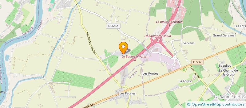 localisation de l'entreprise MONSIEUR BRUNO VIGNON  BAUME-D HOSTUN (LA)