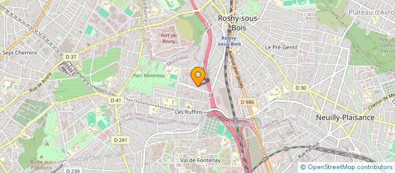 localisation de l'entreprise MONSIEUR BRUNO VIGNON à MONTREUIL