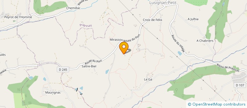 localisation de l'entreprise MONSIEUR BRUNO VIGUE  LAUGNAC