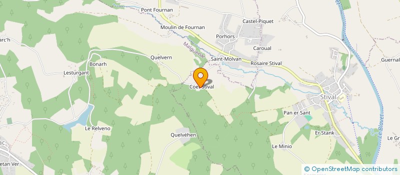 localisation de l'entreprise MONSIEUR BRUNO VILLOT à PONTIVY