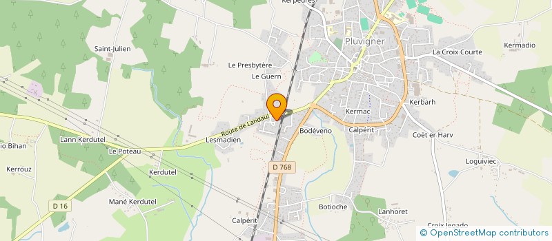 localisation de l'entreprise MONSIEUR BRUNO VINCENT à PLUVIGNER