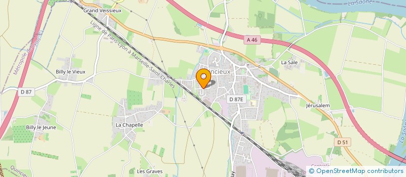 localisation de l'entreprise MONSIEUR BRUNO VITRY  QUINCIEUX