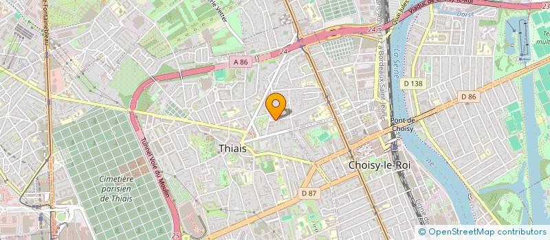 localisation de l'entreprise MONSIEUR BRUNO VIVIANI  THIAIS