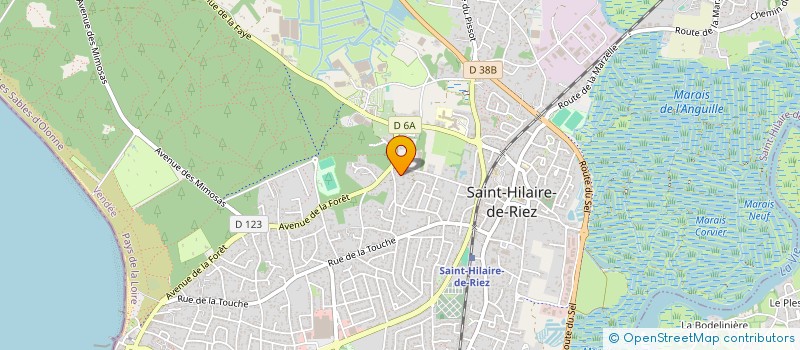 localisation de l'entreprise MONSIEUR BRUNO VOLONTE à SAINT-HILAIRE-DE-RIEZ