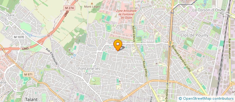 localisation de l'entreprise MONSIEUR BRUNO VOUILLON à FONTAINE-LES-DIJON