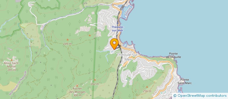 localisation de l'entreprise MONSIEUR BRUNO VUSEC  THEOULE-SUR-MER