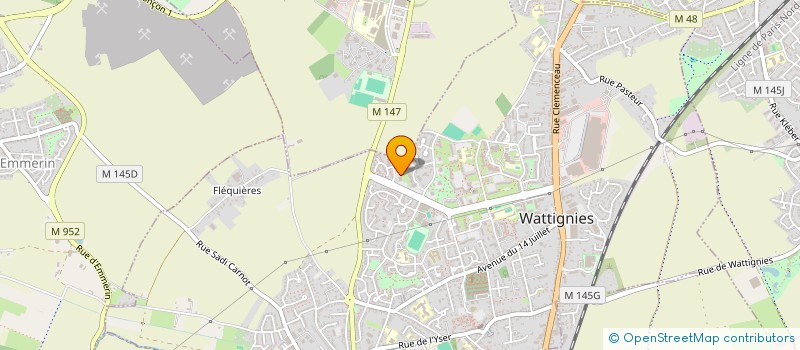localisation de l'entreprise MONSIEUR BRUNO WAEGHE à WATTIGNIES