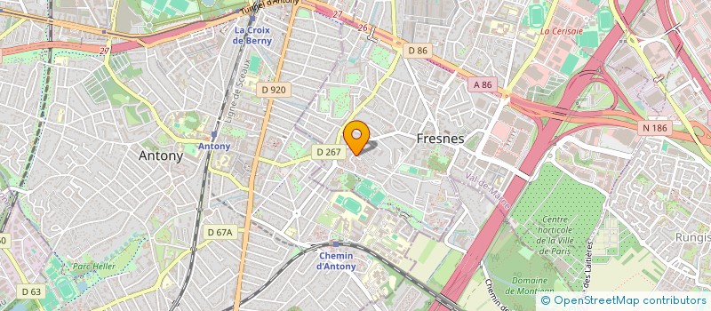 localisation de l'entreprise MONSIEUR BRUNO WALLACE  FRESNES