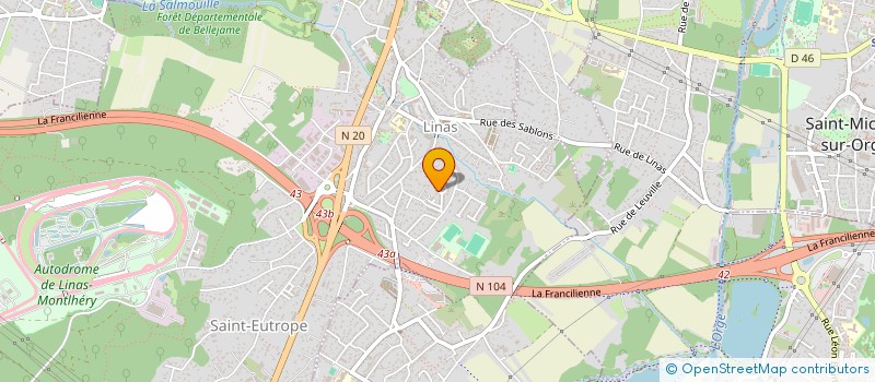 localisation de l'entreprise MONSIEUR BRUNO WARLUZEL à LINAS