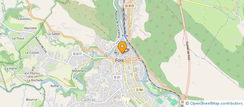 localisation de l'entreprise MONSIEUR BRUNO WATRIN  FOIX