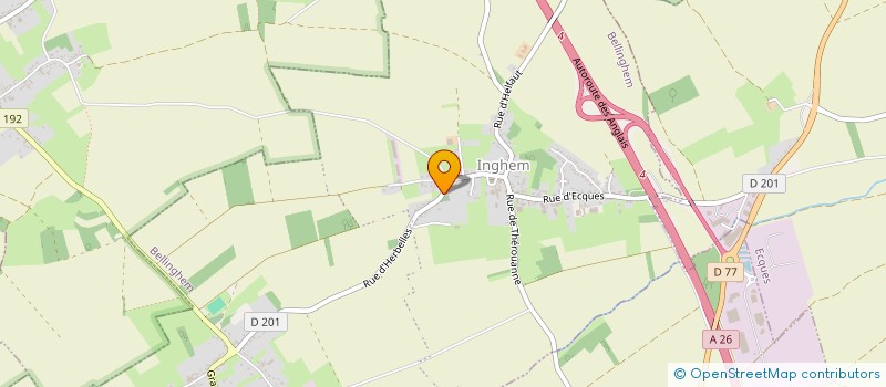 localisation de l'entreprise MONSIEUR BRUNO WOESTELANDT  LUMBRES