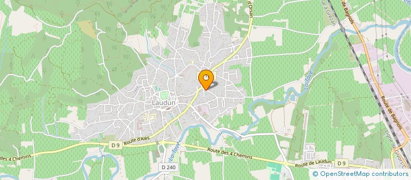 localisation de l'entreprise MONSIEUR BRUNO WOLFERSBERGER  LAUDUN-L'ARDOISE