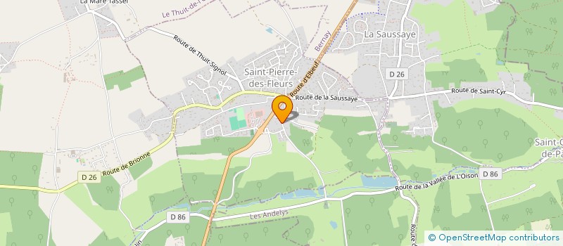 localisation de l'entreprise MONSIEUR BRUNO WYNNYK  SAINT-PIERRE-DES-FLEURS