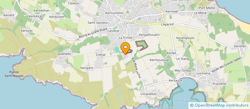 localisation de l'entreprise MONSIEUR BRUNO YVON à GROIX